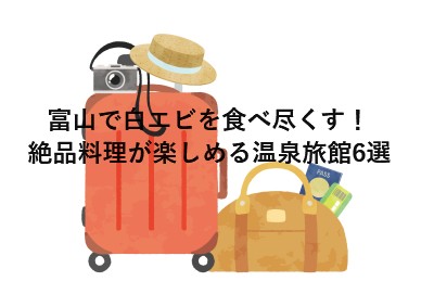 富山で白エビを食べ尽くす！絶品料理が楽しめる温泉旅館6選